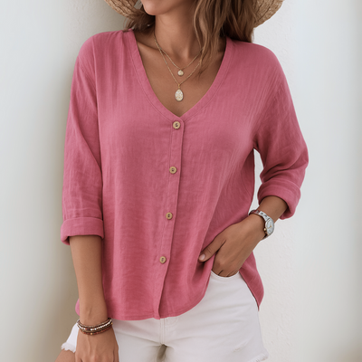 Eirlys – Legere Bluse mit Knopfleiste
