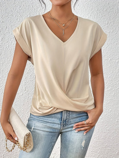 BeautiFash™ | Casual T-shirt med sweetheart-hals