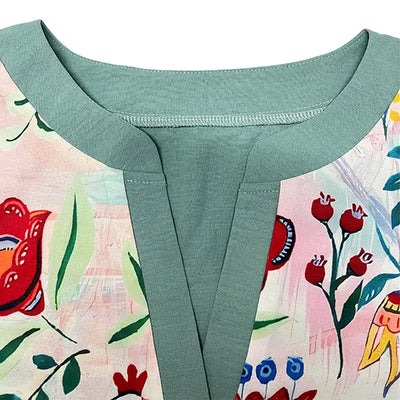 Waverley – Bluse mit Volantärmeln und Print