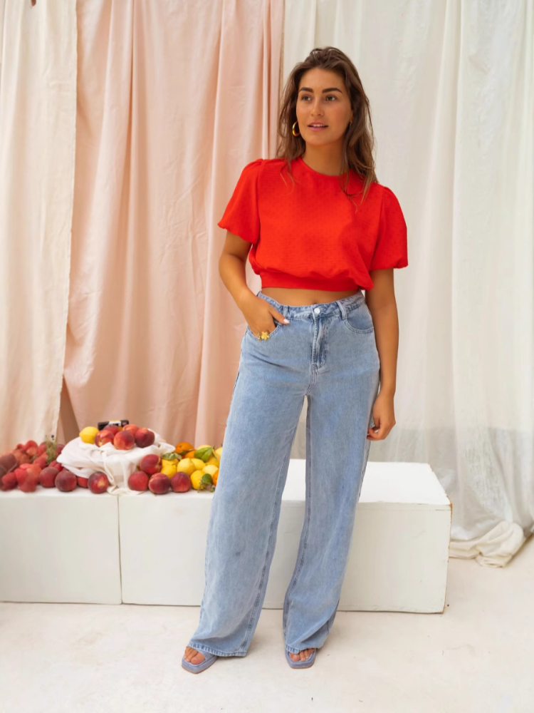LORENA™ | DIE CROPPED-BLUSE