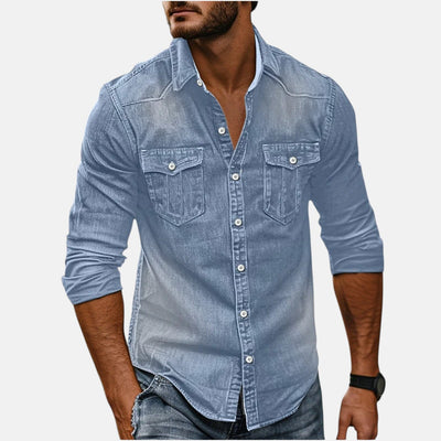 Ugo™ | Vielseitiges und Trendiges Herren-Denimhemd