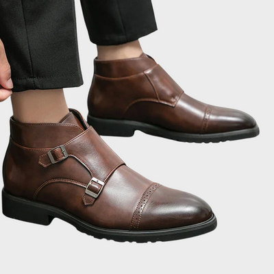 Parker | Kunstläder Doppel-Monk-strap Stiefel
