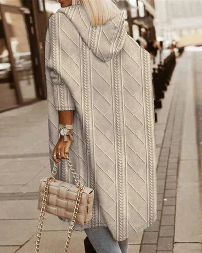 Jelone - Langer Kapuzen-Cardigan