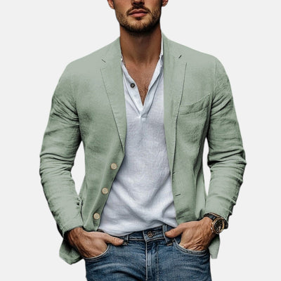 Lorenzio™ | Eleganter Sommerblazer aus leichtem Leinen