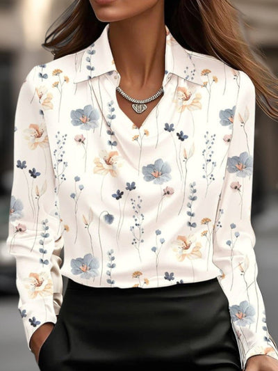 Rivelle – Bluse mit Drapékragen